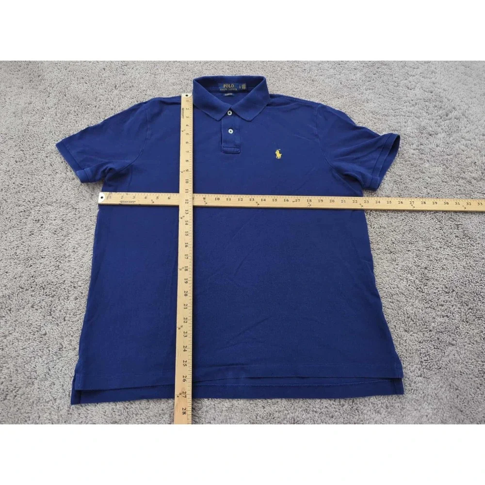 Polo Ralph Lauren Polo Shirt Mens‎ L Blue Short Sleeve Classic Fit Golf Casual
